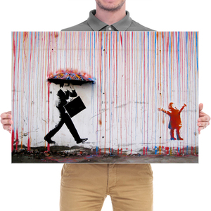 Stampe su Tela della Serie <span class=keywords><strong>Banksy</strong></span> all'Ingrosso, Grandi Stampe Moderne su Tela per Decorazioni da Parete <span class=keywords><strong>di</strong></span> Soggiorno e Camera da Letto - Product Image 5