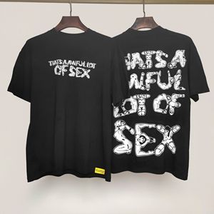 เสื้อผ้าผู้ชายคุณภาพสูงมาใหม่ เสื้อยืดพิมพ์ลายลำลองทรงหลวมขนาดใหญ่พิเศษ "THAT'S A AWFUL LOT OF COUPH SYRUP" - Product Image 5
