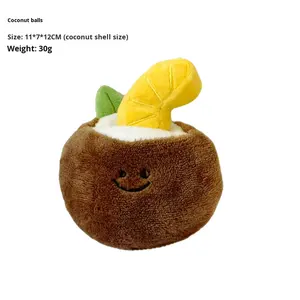 Nuova palla di cocco coreano Sound peluche per cani simpatico cucciolo di animale domestico cibo nascosto annusando il giocattolo di scavo con funzione di digrignamento dei denti - Product Image 6