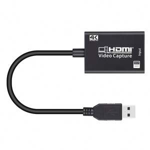 Tarjeta de captura de vídeo 4K HDMI Streaming <span class=keywords><strong>VHS</strong></span> Board Captura USB 3,0 Tarjetas Grabber Recorder Box para PS4 Game <span class=keywords><strong>DVD</strong></span> Camera - Product Image 1