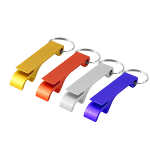 Logotipo personalizado bar Botella de cerveza Abrebotellas de metal Llavero Mini Abrebotellas colorido Llavero - Product Image 3