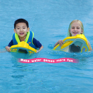 Planche de surf flottante pour enfants avec pistolet à eau, jouet de propulsion à propulseur aquatique orange C3, poussée haute vitesse atteignant 1,5 m/ - Product Image 4