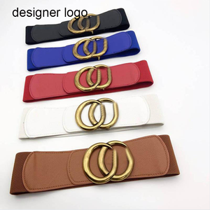 Phụ Nữ Sang Trọng Ngọc Trai Khóa Thiết Kế Thương Hiệu Căng Eo Phụ Nữ Đàn Hồi Vành Đai - Product Image 3