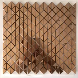 Triangle Shape Wall Stainless steel tile Handcrafted Luxury Cheap Price Laser Cutting acrylic Wall Art for Decor