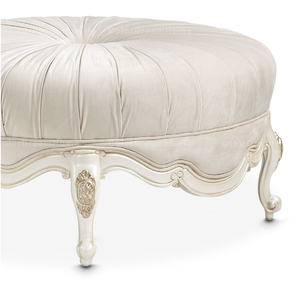 French Antique Luxury Round Stool Solid Wood Fabric Soft <strong>Footstool</strong> <strong>Mid</strong> <strong>Century</strong> Velvet Stool Ottoman Stool - Product Image 6