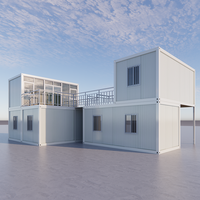 Cabinas modulares de madera con estructura de acero, casa de madera prefabricada, fácil de organizar, de bajo coste