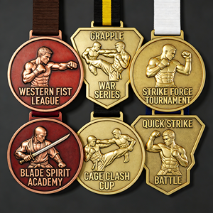 Medalla de Voleibol Estrella Giratoria de Acero Inoxidable Personalizada con Logotipo, Materiales de Alta Calidad, Proveedores Chinos - Product Image 4