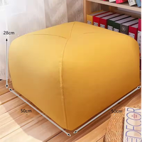 Vente en gros de tabouret pouf en cuir PU chaise pouf de salon pouf sans remplissage