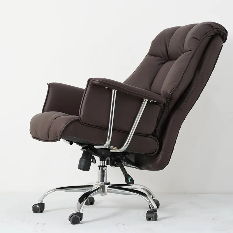 Удобное офисное кресло руководителя, коричневое кресло с высокой нагрузкой, Прямая поставка с завода, оптовая продажа, офисное кресло руководителя