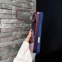 Support d'objectif pour accessoires de téléphone portable, compatible avec les coques iPhone 18, 17 Pro Max et 16, avec protection d'objectif magnétique transparente