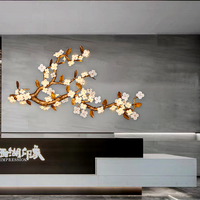 Applique murale de luxe en laiton massif, éclairage mural décoratif pour hall d'hôtel, mur de fond et escalier