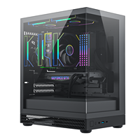 Caja de Ordenador AntarcChill con Diseño de Malla, Efecto ARGB, MATX, Filtro Magnético de Polvo, Caja de PC para Juegos MATX