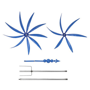 Bleu et rouge métal fer Harlow <span class=keywords><strong>vent</strong></span> Spinner nouveau jardin extérieur cour décoration toupie - Product Image 5
