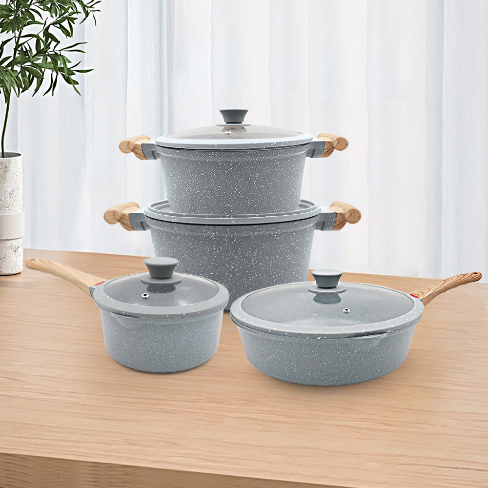 High Quality Die Cast Aluminium Cooking Pots Set PFOA Free Cookware Set Pot Non-Stick Pans and Pots Set · image 6