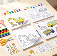 Livre de coloriage personnalisé pour enfants avec reliure spirale, pages détachables, livre d'activités de dessin pour l'apprentissage et la coloration des enfants