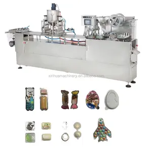 QGF-Z320 automatic mini blister liquid filling blister strip packing machine with touch screen