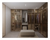 Armoire de chambre personnalisée walkin closet luxe double vêtements chambre garde-robe
