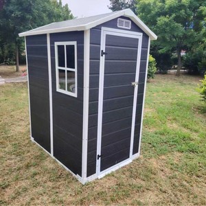 Garden Storage Shed WPC <b>Frame</b> <b>6x4</b> Ft With Window And Door For Outdoor Use - Product Image 1