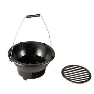 <span class=keywords><strong>Barbecue</strong></span> à <span class=keywords><strong>charbon</strong></span> en fonte pour usage domestique, avec fonction de chauffage et de préparation du thé, ensemble complet de style ancien - Product Image 4