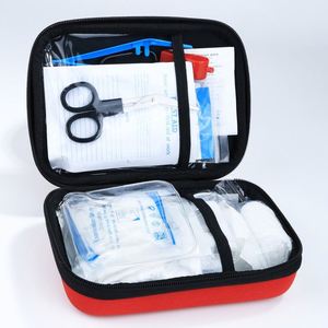 Trousse de premiers secours compacte rouge, portable, étanche, grande capacité, boîte d'urgence pour la maison et l'extérieur, personnalisable - Product Image 2