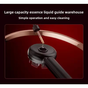 Masseur de tête à LED rouge, brosse de massage du cuir chevelu, peigne de soin des cheveux, outil de massage chauffant portable - Product Image 6