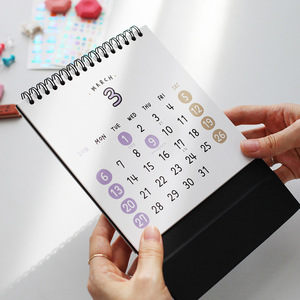 Thiết Kế Mới Tùy Chỉnh Xoắn Ốc Ràng Buộc Bàn Lịch Kế Hoạch In Ấn - Product Image 6