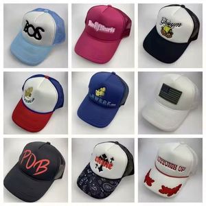 Gorra Trucker de Poliéster/Algodón OEM en Blanco, Personalizable con Logotipo Bordado, 5 Paneles, Malla Trasera, Lona, Pana, Moda Casual Unisex - Product Image 5