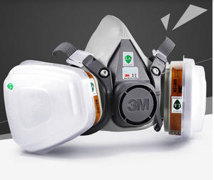 Kit d'assemblage de respirateur 3M 620P pour gaz et vapeurs, masque à gaz 6200 pour peinture au pistolet, anti-poussière, produits chimiques, pesticides, <span class=keywords><strong>charbon</strong></span> <span class=keywords><strong>actif</strong></span> - Product Image 1