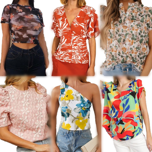 Déstockage de vêtements tendance pour femmes : Lots mixtes de hauts à la mode, neufs, emballés, en gros - Product Image 3