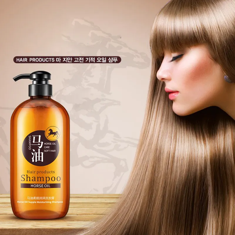 BIOAQUA Wholesale Horse oil Olive Supple and silky shampoo gentle Deep cleaning Nourishing natural hair shampoo