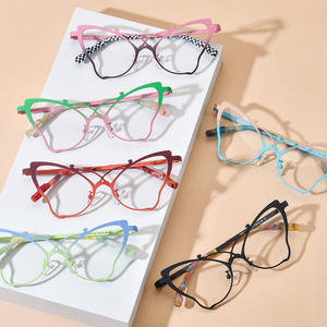 Nouvelles <span class=keywords><strong>lunettes</strong></span> en titane pur géométrique <span class=keywords><strong>papillon</strong></span> montures de <span class=keywords><strong>lunettes</strong></span> spéciales pour tous les visages <span class=keywords><strong>lunettes</strong></span> optiques de luxe de haute qualité - Product Image 2