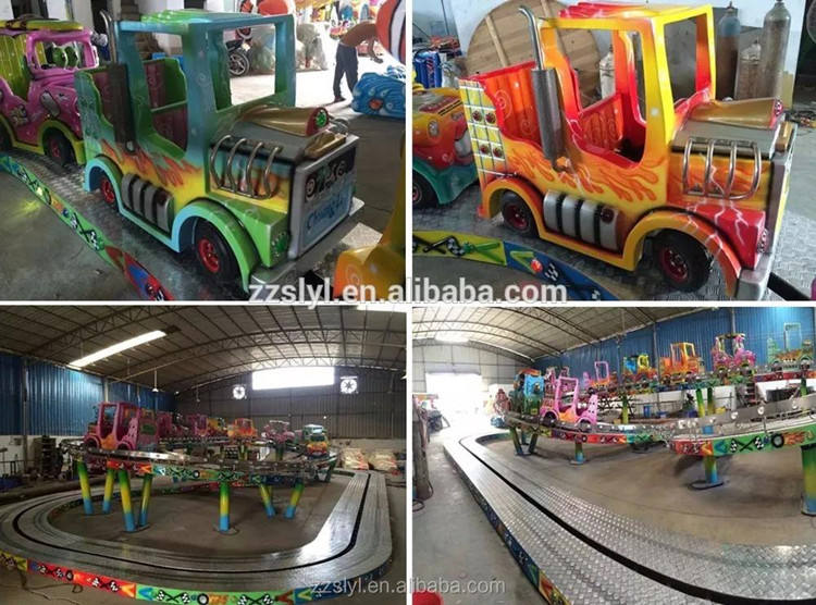 Fun park equipment kids small roller coaster electric climbing car