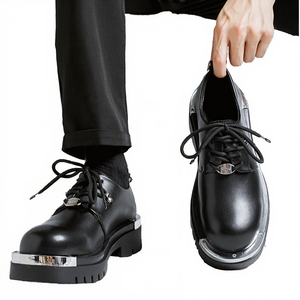 Zapatos de Vestir para <span class=keywords><strong>Hombre</strong></span>, Modelo 8799, con Cordones, Cómodos, de Plataforma, de Cuero, para Fiestas, Primavera y Verano, Tallas Grandes - Product Image 3
