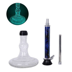 Chicha portable de luxe en verre et acier inoxydable, grande taille, de fabrication allemande, très technologique et très prisée. - Product Image 4