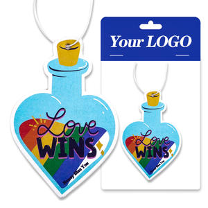 Sublimation de dessin animé, en papier blanc suspendu, désodorisant d'air de maison, de voiture, logo personnalisé, vente en gros - Product Image 2