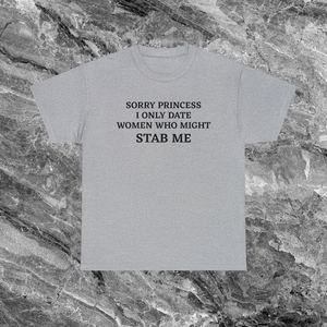 Camiseta divertida de meme 'Sorry Princess', camiseta 'Cringe', camiseta 'Embarrassed', camiseta 'Inappropriate', regalo de broma, camisetas 'Dumb' - Product Image 1