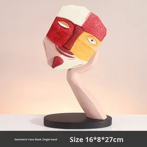 In stile nordico ornamenti astratti di <span class=keywords><strong>arte</strong></span> del viso umano eco-friendly resina artigianato creativo soggiorno decorazione armadietto del vino - Product Image 5