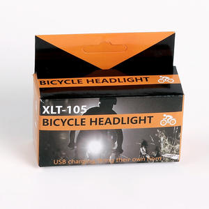 Luz de bicicleta XLT-105, Led recargable, 4 modos, resistente al agua, faro delantero negro para ciclismo, bicicleta de montaña, conducción nocturna - Product Image 2