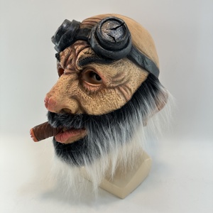 หน้ากากฮาโลวีนสยองขวัญชายชราหน้ากากคอสเพลย์ปาร์ตี้หน้ากากยางแบบเต็มหน้ากากปีศาจผู้ก่อการร้ายผู้ใหญ่ - Product Image 2