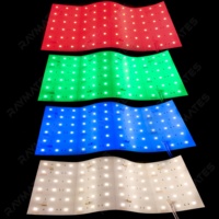 Feuille LED RVBW 24V 72 LED, Panneau LED Flexible à Couleurs Changeantes, Feuille Lumineuse LED pour Éclairage de Fond LED