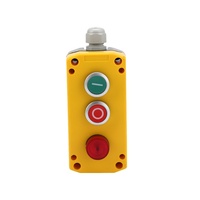XDL722-JB363P Boîtier de commande à bouton-poussoir en plastique étanche à 3 trous pour ascenseur, 10A, avec télécommande