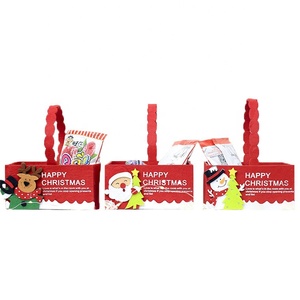 <span class=keywords><strong>Navidad</strong></span> regalo caja <span class=keywords><strong>de</strong></span> embalaje <span class=keywords><strong>de</strong></span> papel <span class=keywords><strong>de</strong></span> la <span class=keywords><strong>cesta</strong></span> con mango - Product Image 3