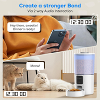 Vente en gros de mangeoire intelligente automatique pour animaux de compagnie bol de nourriture intelligent pour chat et chien avec fontaine d'eau WiFi et caméra du fournisseur supérieur de produits pour animaux de compagnie