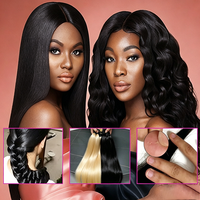 Mavis Cheveux Vietnamiens Remy Bouclés Durables Personnalisés OEM, Cuticules Alignées, Double Trame Faite à la Machine, Toutes Couleurs, Sans Traitement Chimique