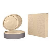 Boîtier compact de luxe en plastique PVA pour poudre pressée, emballage vide pour fard à joues et correcteur avec impression personnalisée (matériau recyclé)