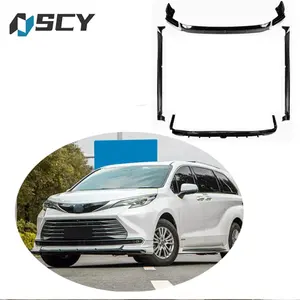 Kit de carroceria para Toyota Sienna 2023, saia frontal lateral para Toyota Sienna 2024, com lábios traseiros