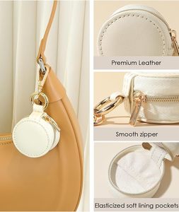 Mini Estuche de Joyería de Viaje 2 en 1 con Porta Anillos y Llavero para <span class=keywords><strong>Mujer</strong></span>, Organizador Portátil para Aretes/Collares, Ideal para Bodas y Fiestas - Product Image 5