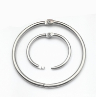 Anneaux de reliure métalliques nickelés pour feuilles mobiles, 25 mm, 30 mm, 40 mm