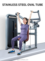 Mesin Press Bahu Duduk Komersial dengan Beban Pin dan Tumpukan Berat 70-120kg, Peralatan Gym Berkualitas Tinggi