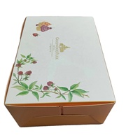 Boîte à pâtisserie, pain et gâteaux de luxe en carton pliable, écologique, imperméable, fabriquée avec des matériaux recyclés, design personnalisé en gros